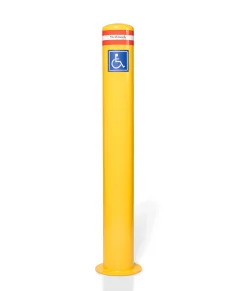 Bollard | 165mm x 1300mm | Free Fixings Included | Disabled Sticker
