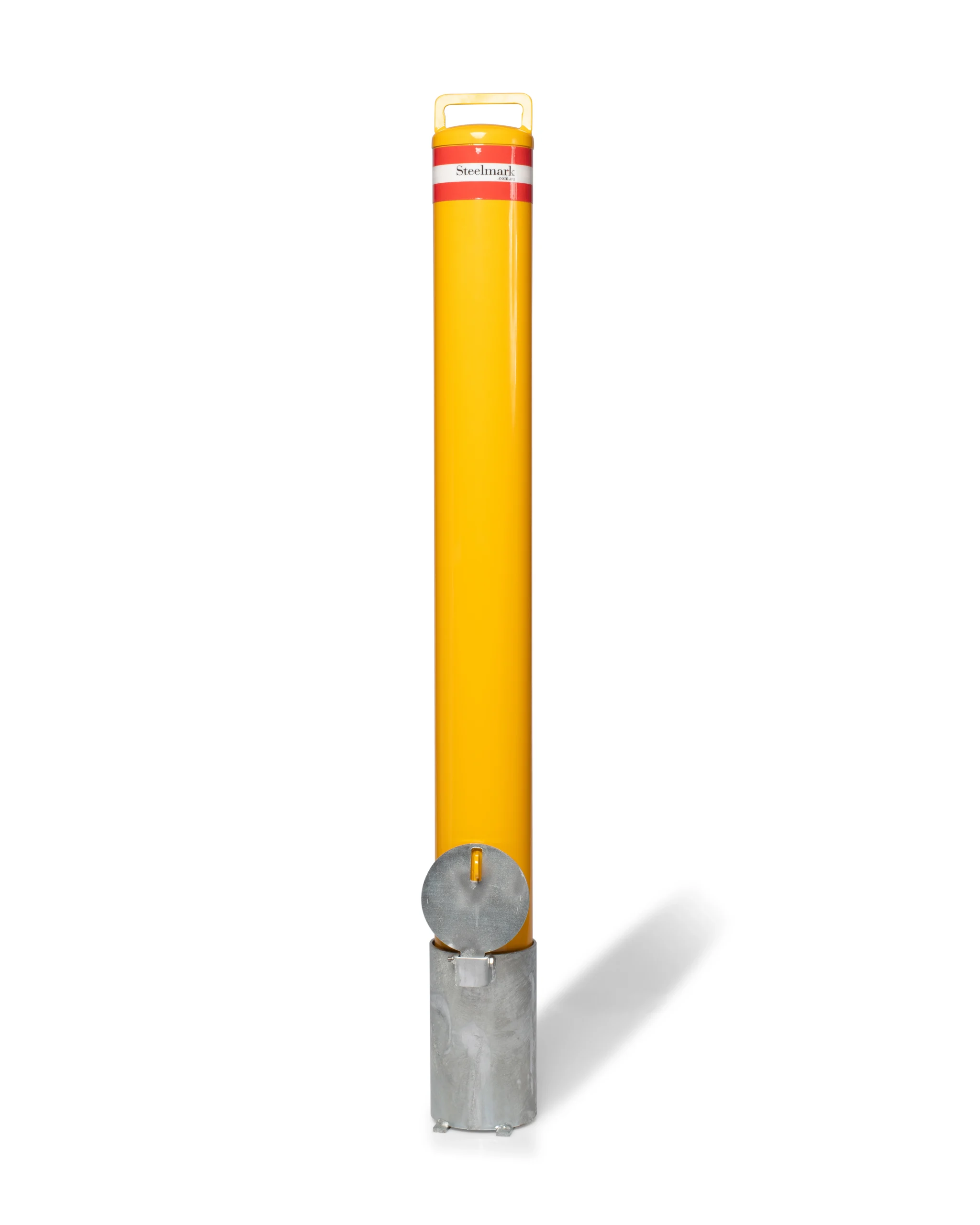 Removable Bollard | 140mm Diameter | PadLock | Cast in Sleeve