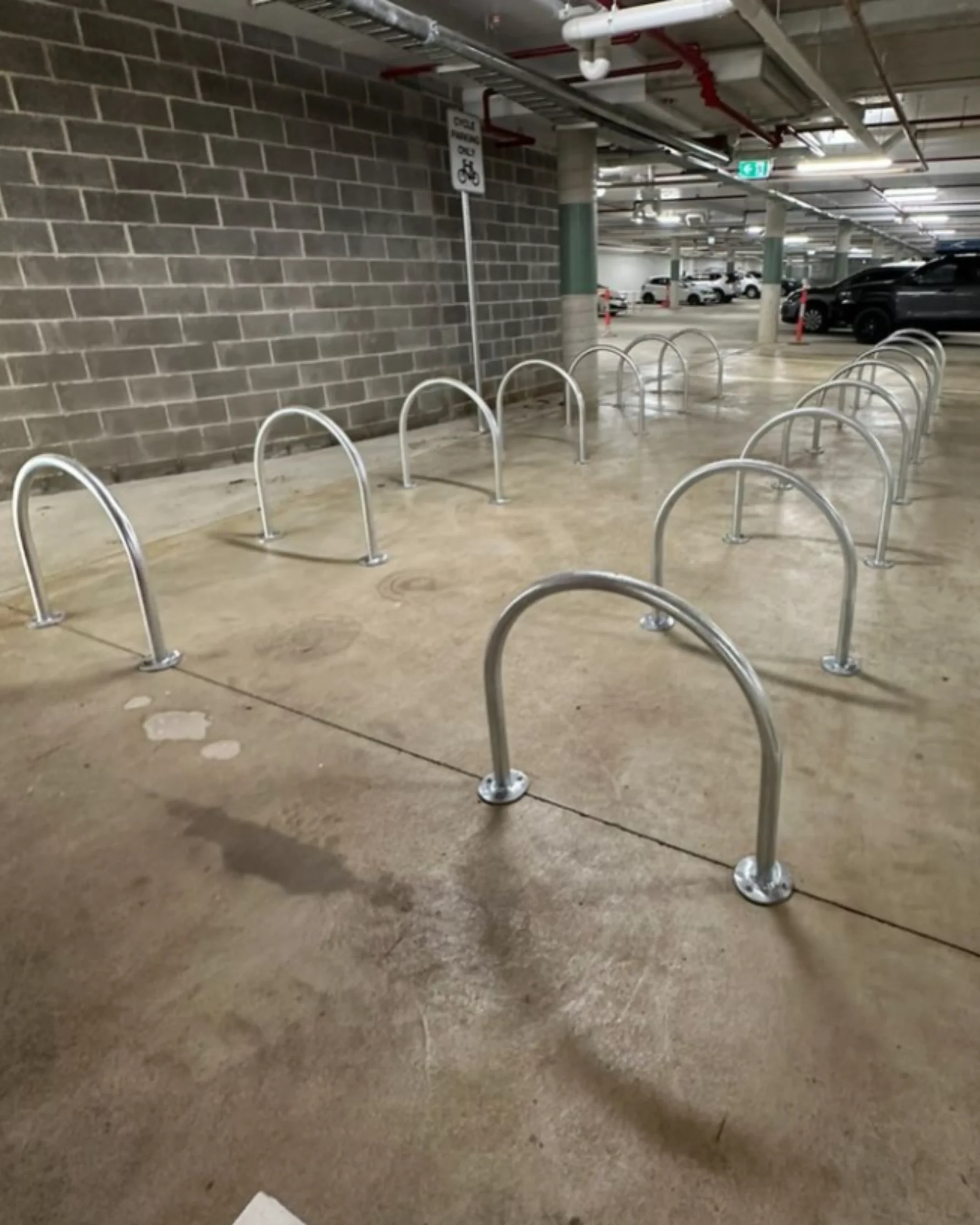 Bike Rack Hoop | Galvanised | Surface Mounted