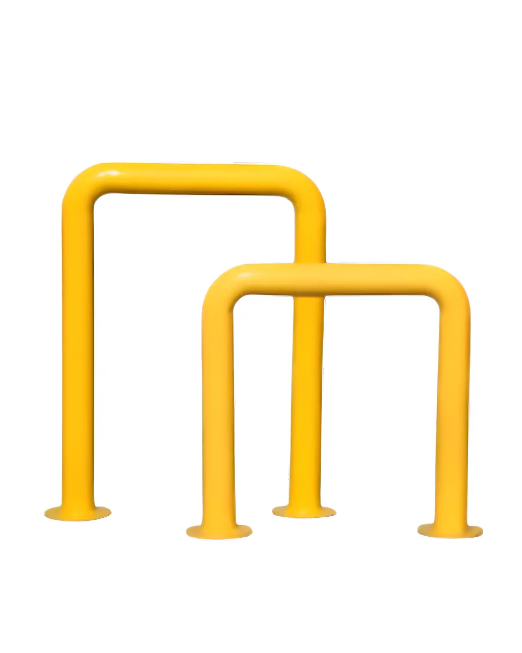 U Shape Bollard | 600mm W x 800mm H | Round Base Plate