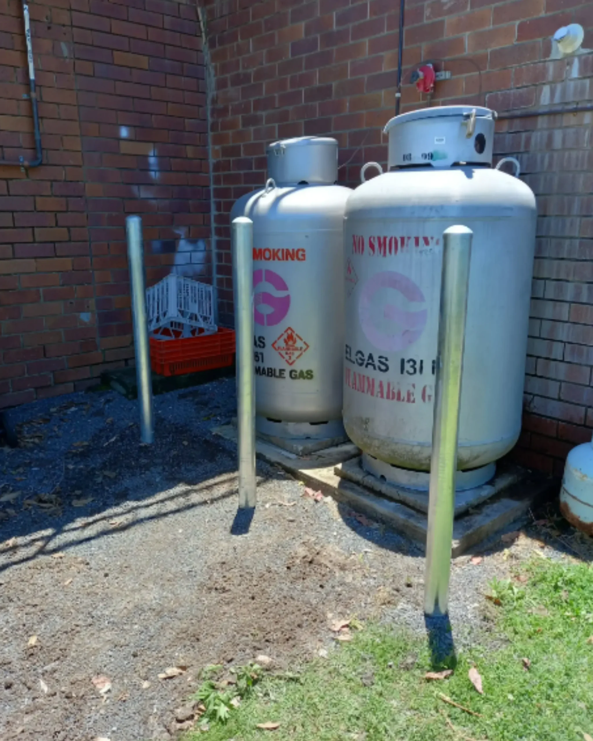 AS/NZS 1596 | LPG Gas Tank Bollard | 76mm Diameter | Inground
