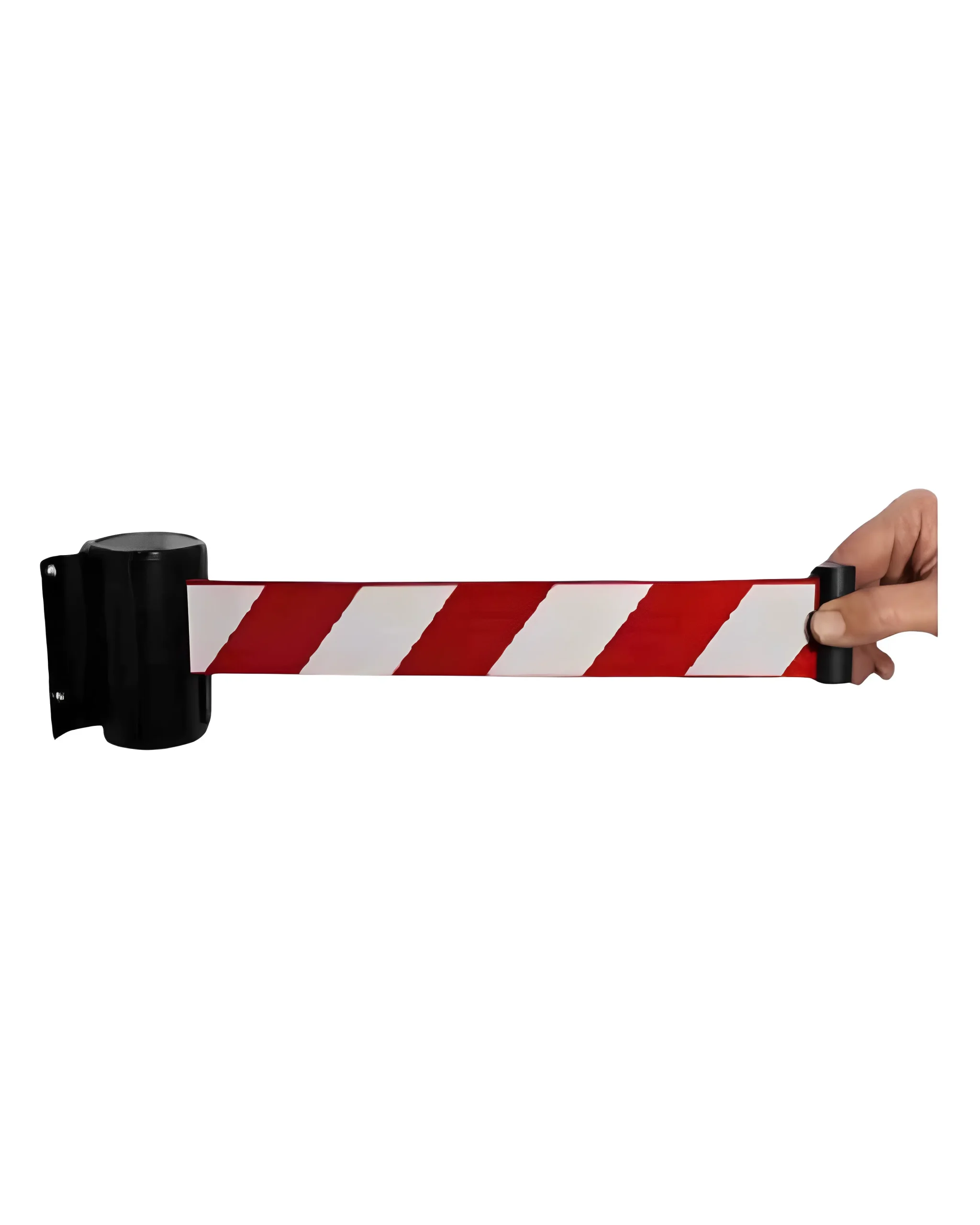 Retractable Wall Mount Barrier | Red/White Belt