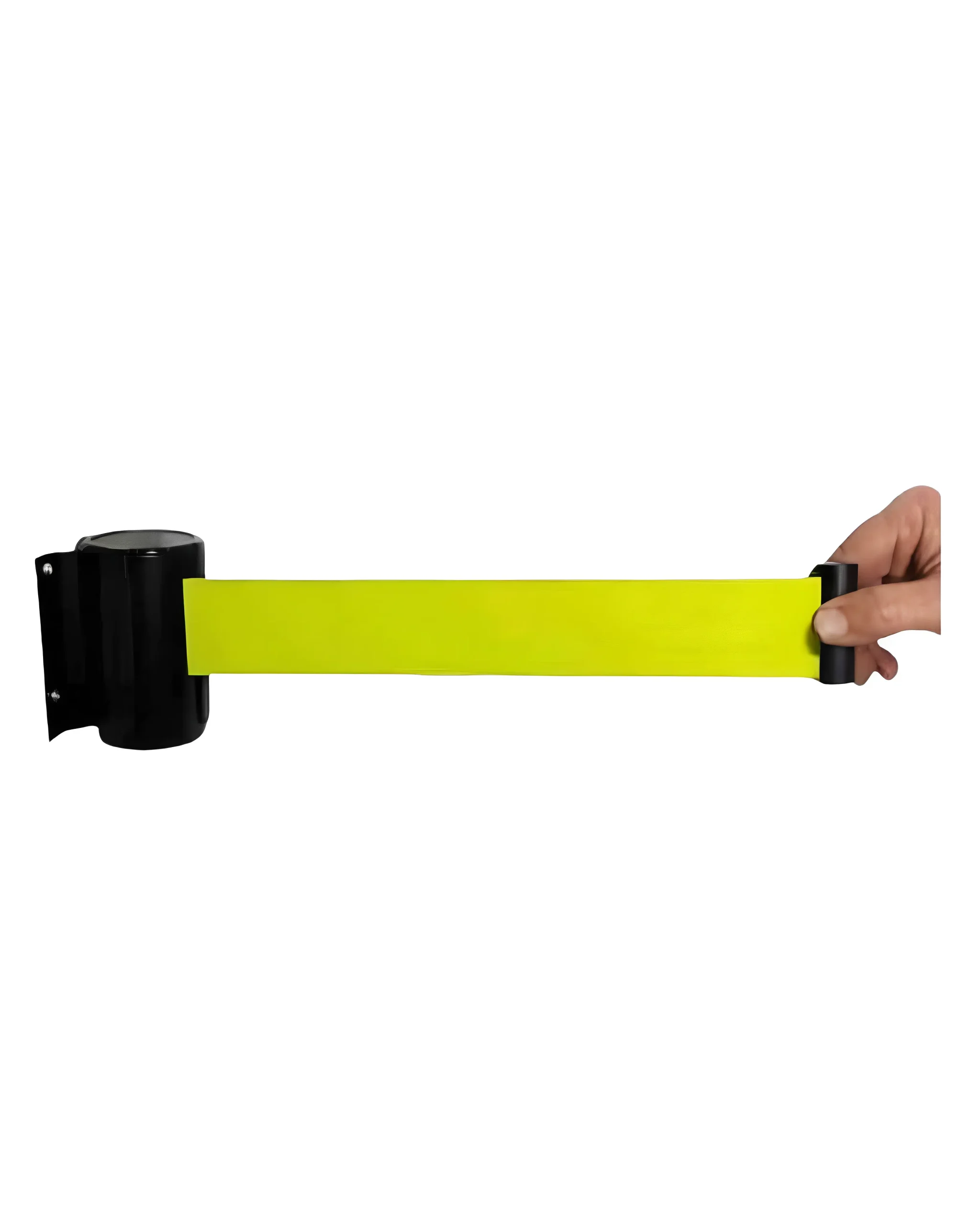Retractable Wall Mount Barrier | Yellow Belt