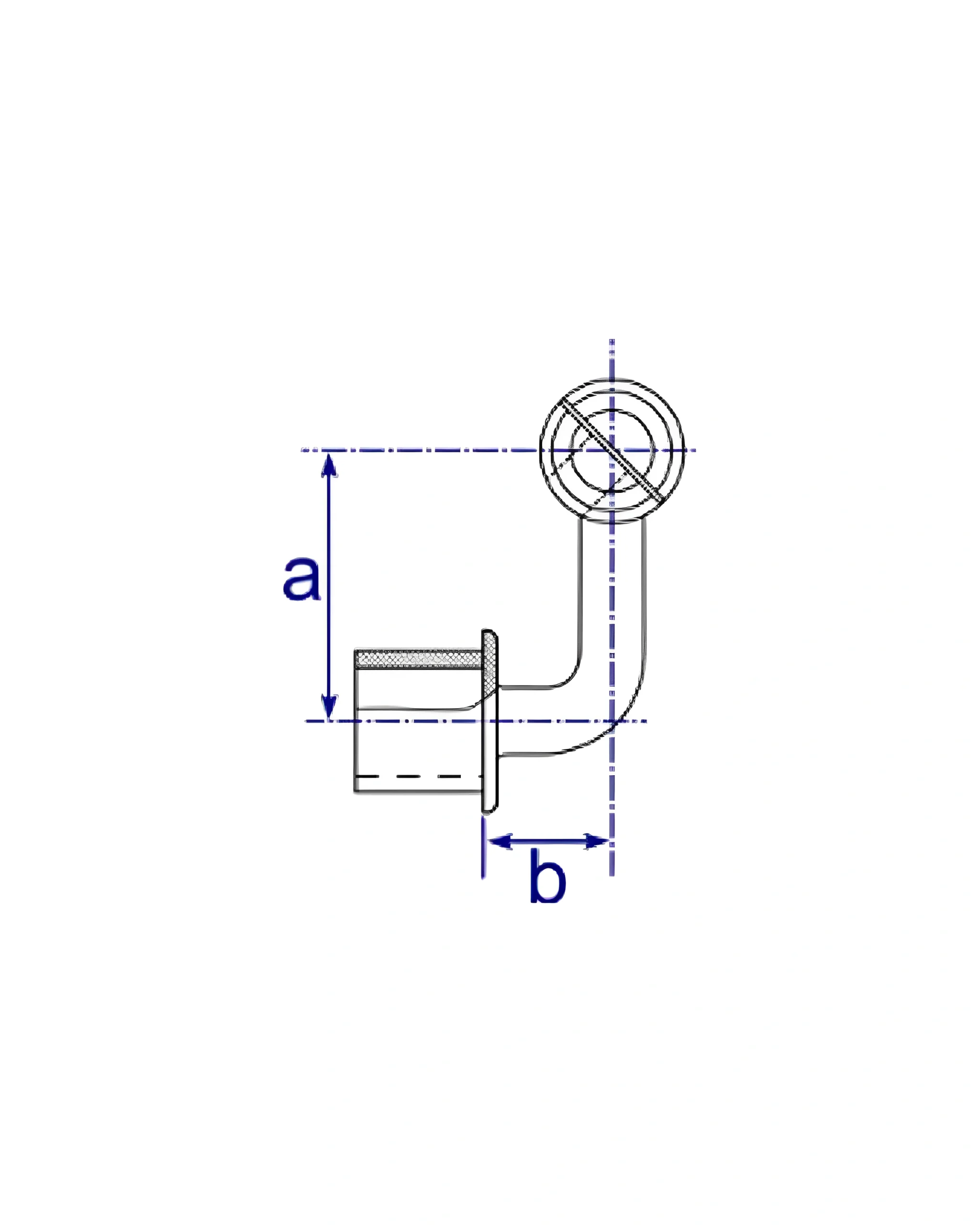 Tube Clamp Fittings | DDA 747 | Assist Expanding Internal Swivel Bracket