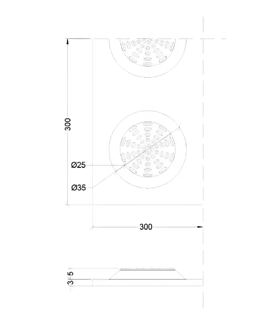 Tactile Indicators | Warning Integrated Polyurethane | Peel & Stick | 300mm x 300mm Tactile