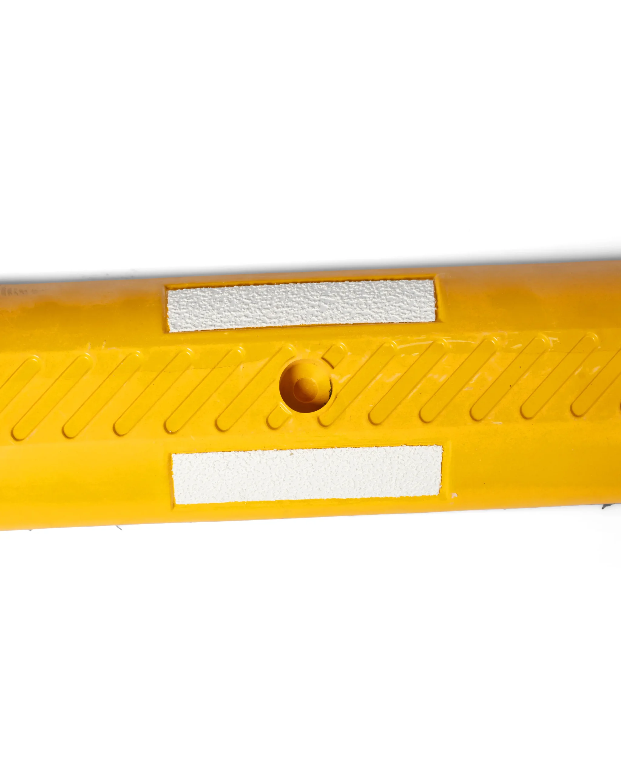 Lane Separators | Yellow with White Reflectors | 1m Long | Fixings Included