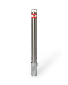 Removable Bollard | 90mm Diameter | Cast In Sleeve | Keylock | Stainless Steel