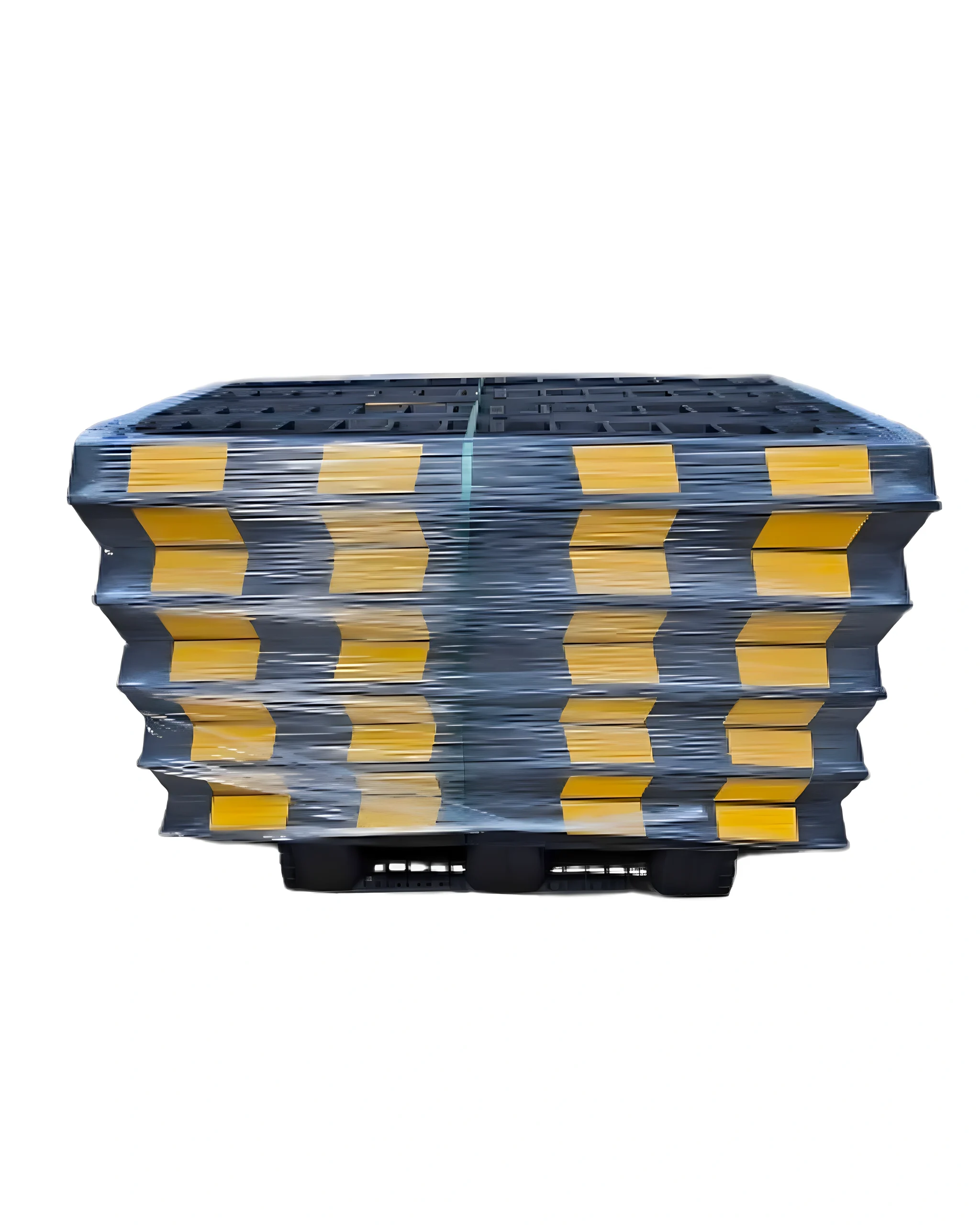 Full Pallet 80 x Black/Yellow Rubber Wheel Stop (1650mm) | 3 Year Warranty